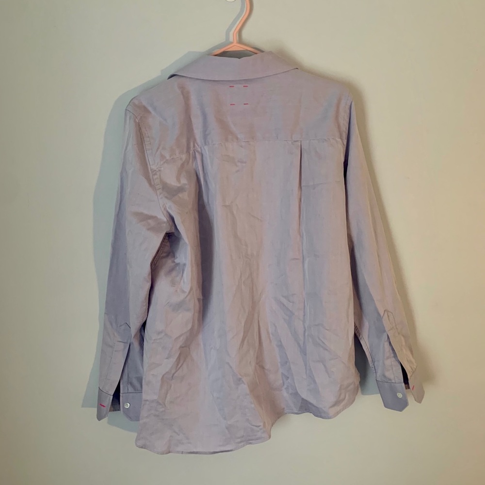 Pink Tartan ASYMMETRIC SHIRT - Lavender - Picture 6 of 13